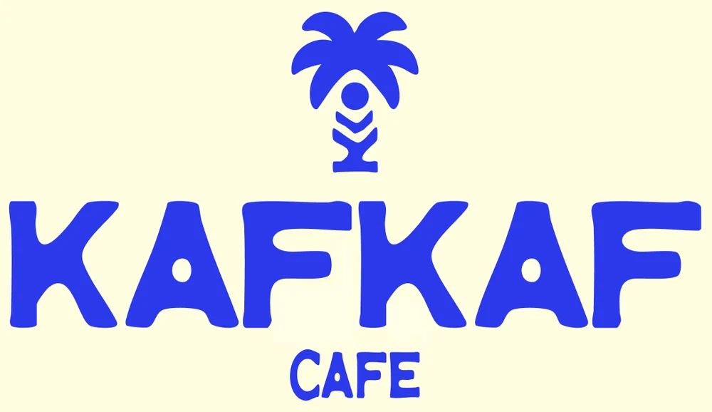 Logo principal : le palmier au-dessus de « Kafkaf Café »