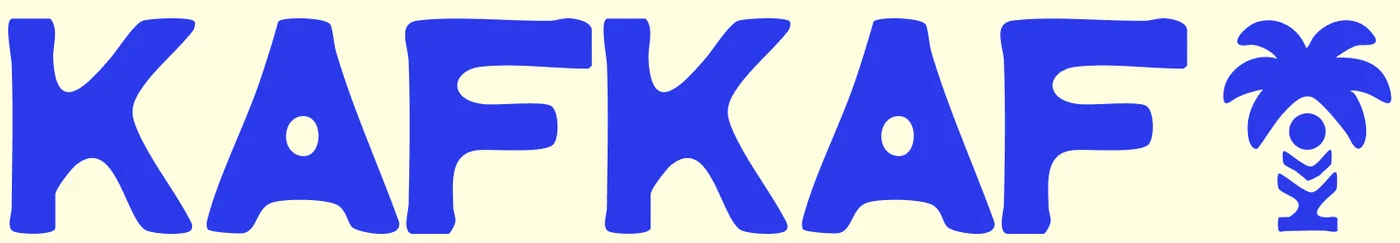 Logo secondaire : « Kafkaf » suivi du palmier