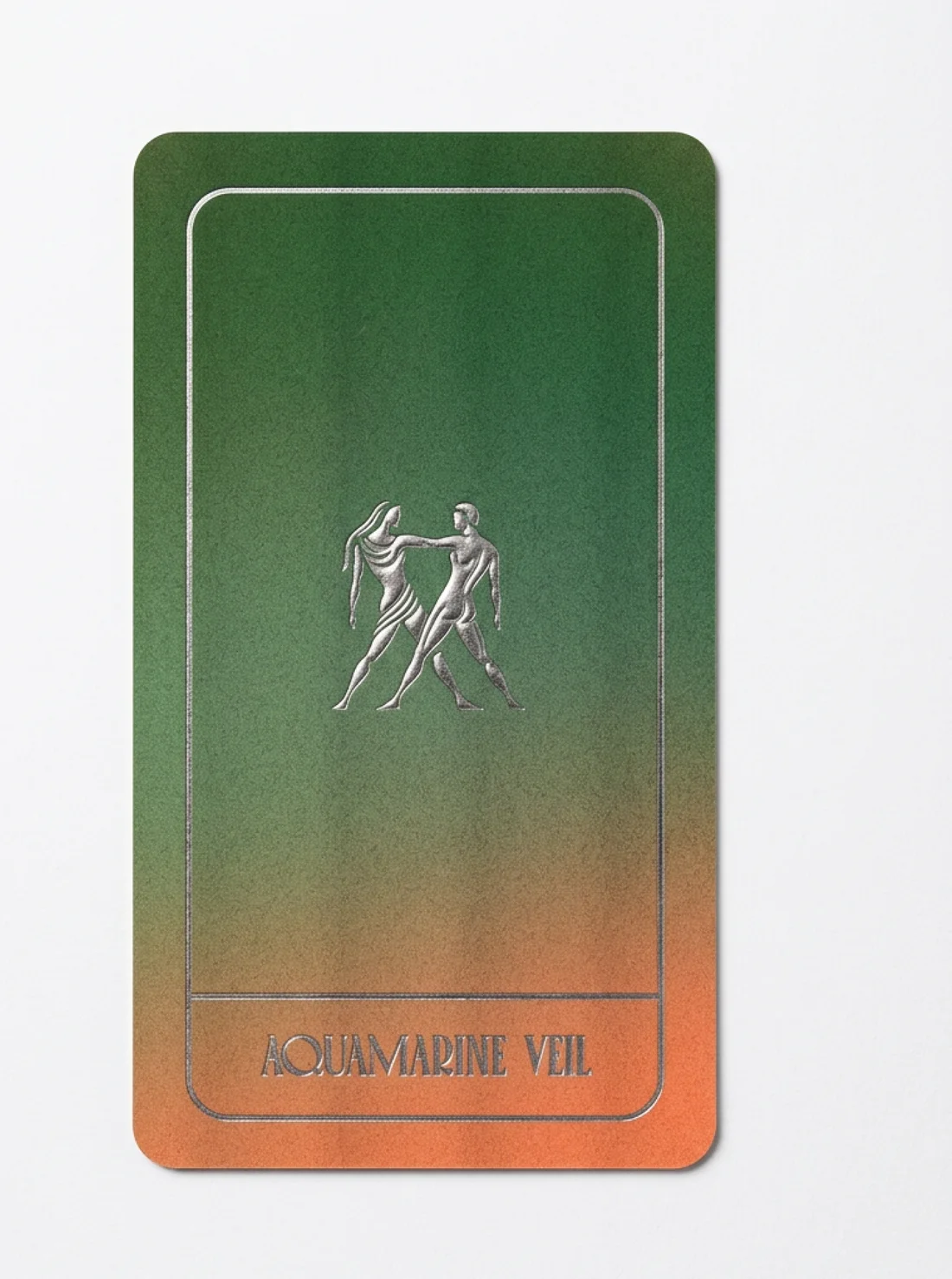 Carte verte et orange, gémeaux argentés à chaud